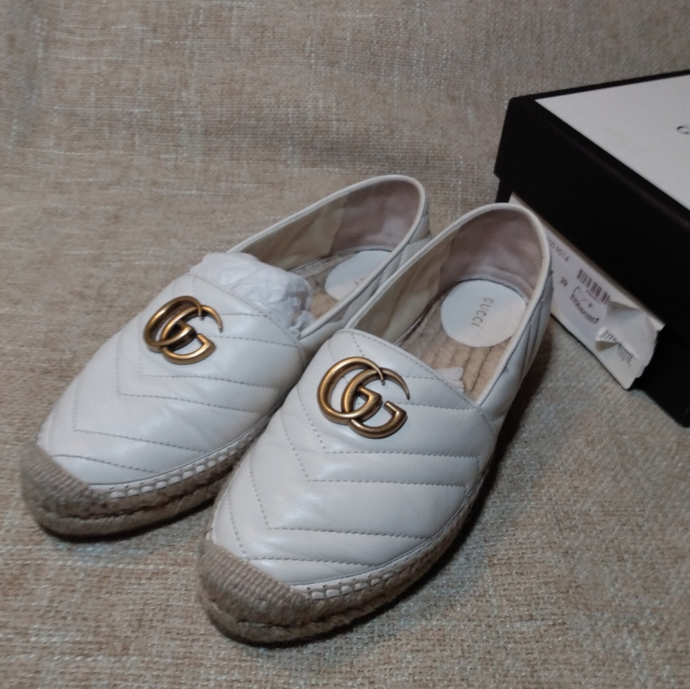 Gucci Nappa Charlotte Marmont Espadrilles - Picture 6 of 11